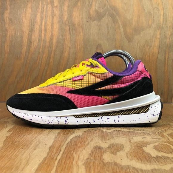 Fila Women's Renno Sneakers Lemon / Knock Out Pink - Picture 3 of 8